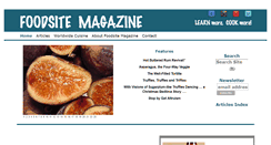 Desktop Screenshot of foodsitemagazine.com
